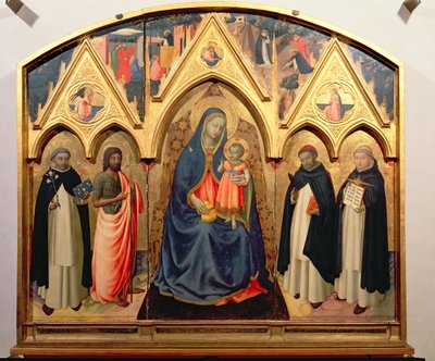 The Virgin and Child with St. John the Baptist, St. Dominic, St. Peter the Martyr and St. Thomas Aquinas by Fra Angelico